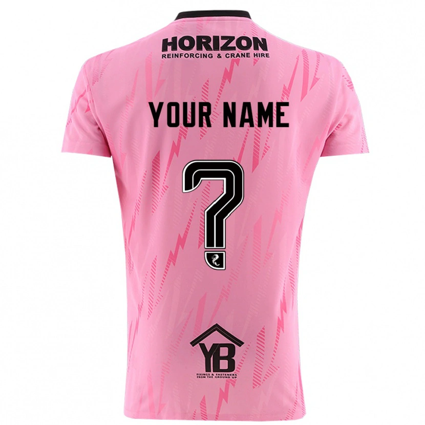 Danxen Mujer Camiseta Falkirk FC Negro Rosa Portero Equipación 2025/26 La Camisa
