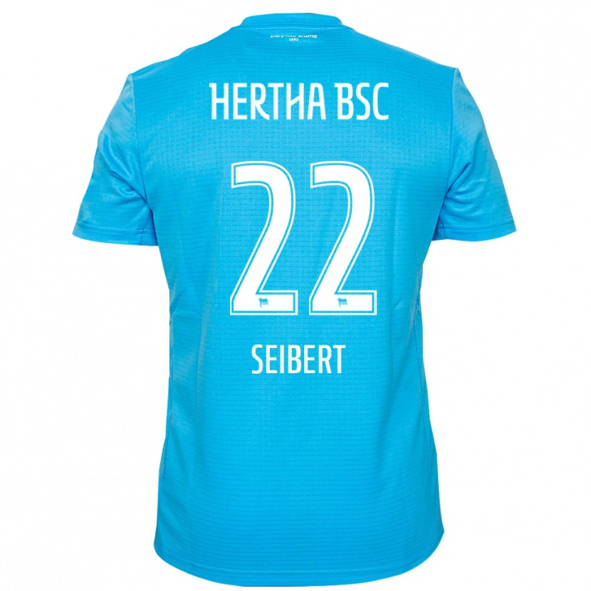 Danxen Mujer Camiseta Christian Seibert #22 Azul Claro Blanco Portero Equipación 2025/26 La Camisa