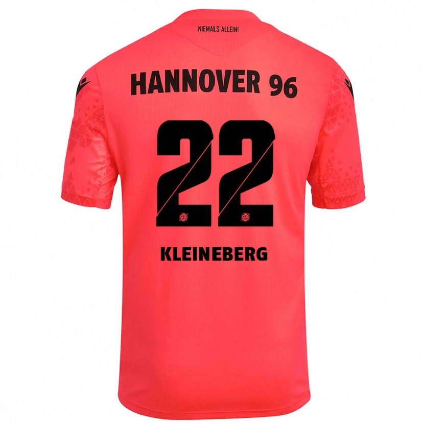 Danxen Mujer Camiseta Philip Kleineberg #22 Negro Rojo Portero Equipación 2025/26 La Camisa