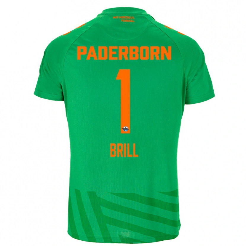 Danxen Mujer Camiseta Moritz Brill #1 Naranja Verde Portero Equipación 2025/26 La Camisa