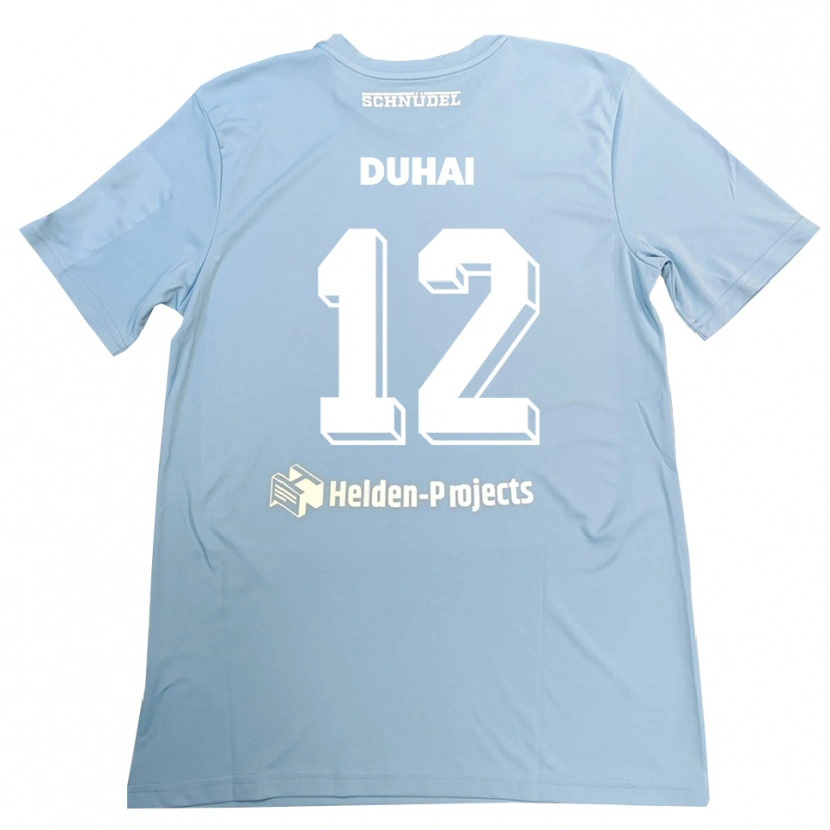 Danxen Mujer Camiseta Konstantin Duhai #12 Gris Azul Portero Equipación 2025/26 La Camisa