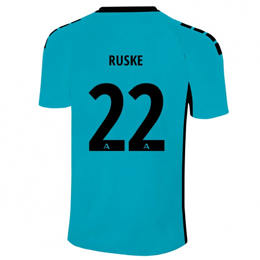 Danxen Mujer Camiseta Neo Ruske #22 Cian Portero Equipación 2025/26 La Camisa