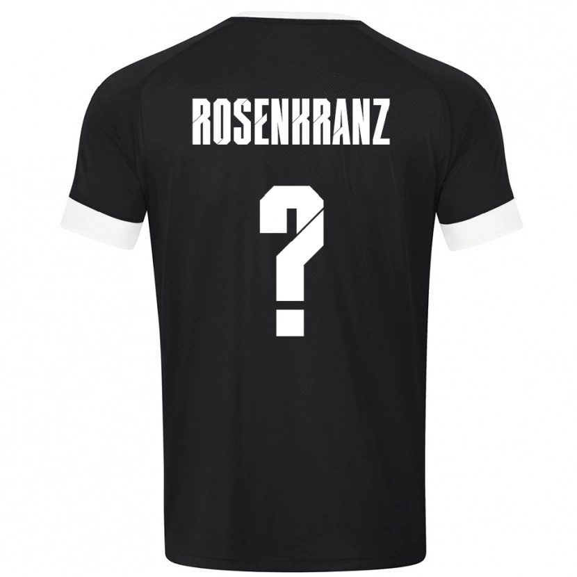 Danxen Mujer Camiseta Colin Rosenkranz #0 Blanco Negro Portero Equipación 2025/26 La Camisa