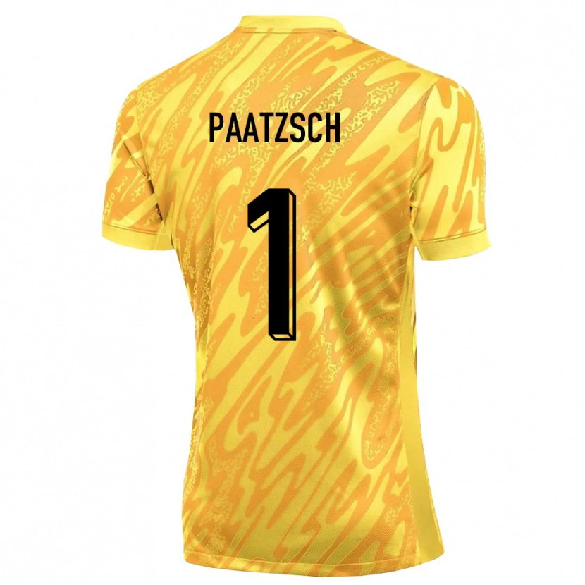 Danxen Mujer Camiseta Pascal Paatzsch #1 Naranja Amarillo Portero Equipación 2025/26 La Camisa