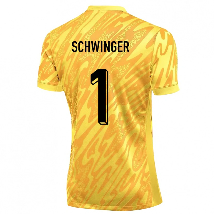 Danxen Mujer Camiseta Holm Schwinger #1 Naranja Amarillo Portero Equipación 2025/26 La Camisa