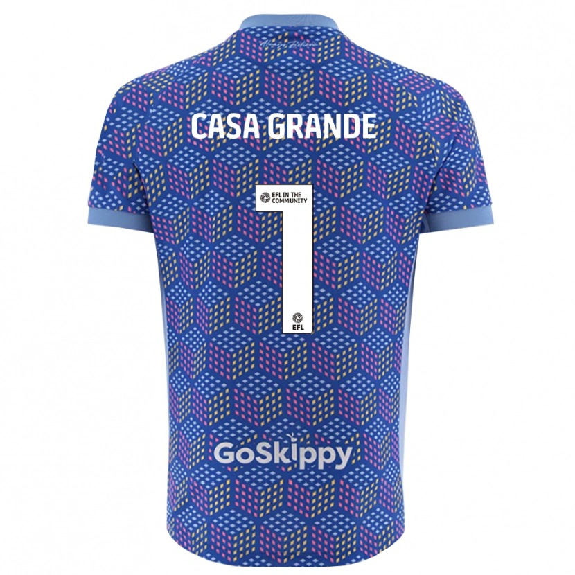 Danxen Mujer Camiseta Josey Casa-Grande #1 Azul Negro Portero Equipación 2025/26 La Camisa