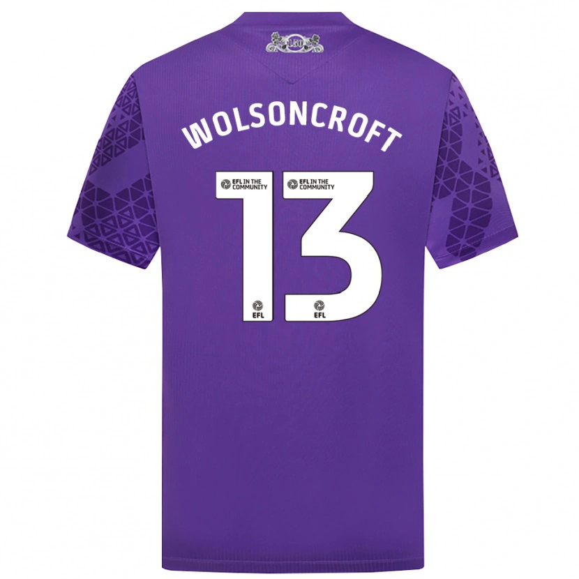 Danxen Mujer Camiseta Blake Wolsoncroft #13 Morado Blanco Portero Equipación 2025/26 La Camisa