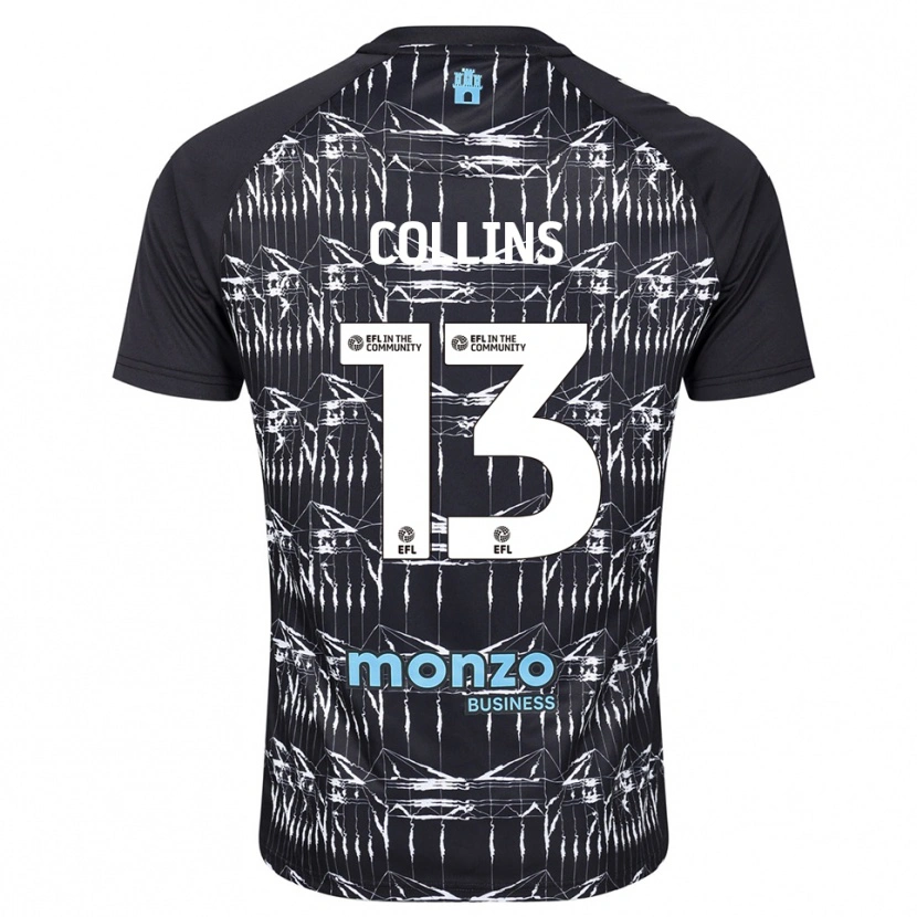 Danxen Mujer Camiseta Ben Wilson #13 Azul Negro Portero Equipación 2025/26 La Camisa