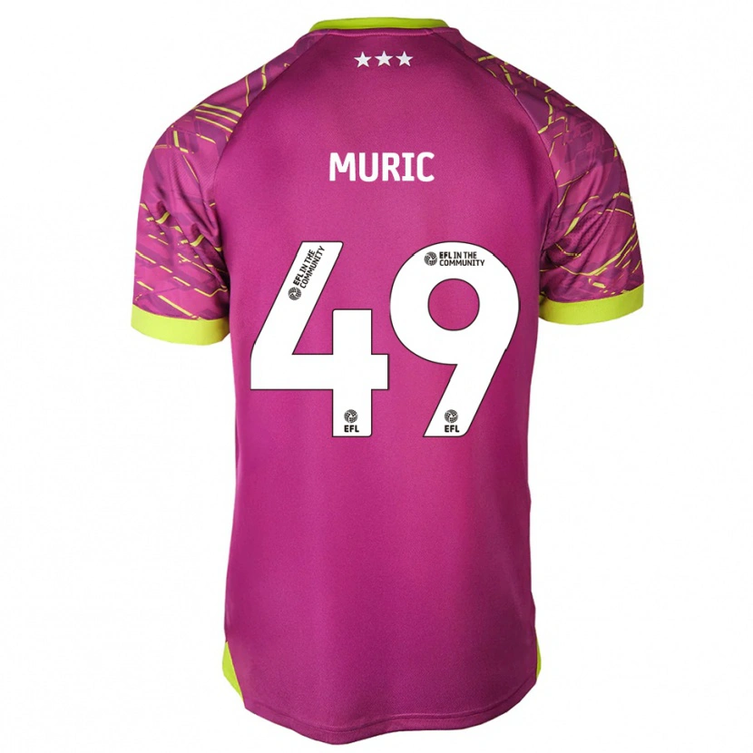 Danxen Mujer Camiseta Arijanet Muric #49 Rojo Violeta Medio Portero Equipación 2025/26 La Camisa