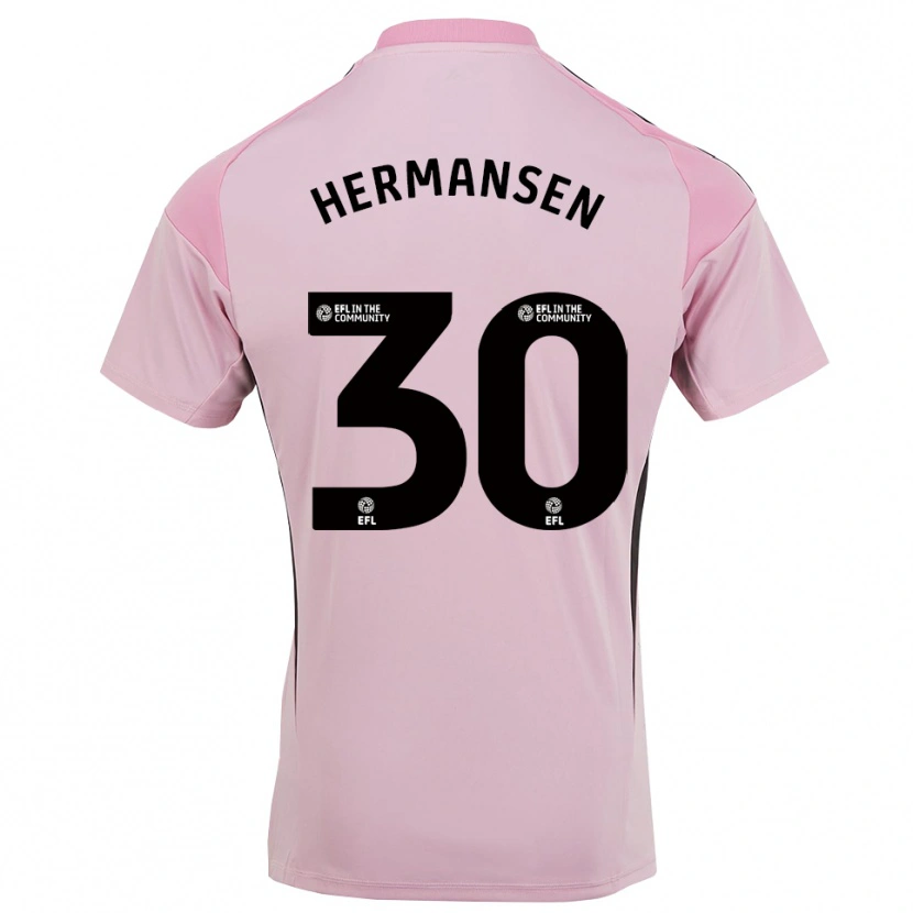 Danxen Mujer Camiseta Mads Hermansen #30 Rosa Flor De Cerezo Portero Equipación 2025/26 La Camisa