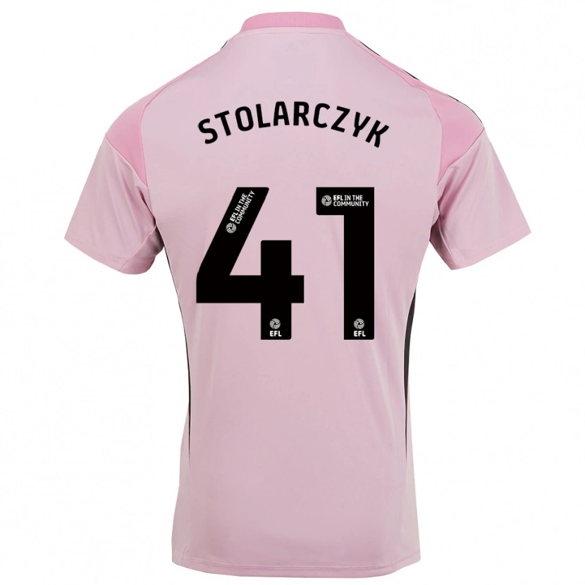 Danxen Mujer Camiseta Jakub Stolarczyk #41 Rosa Flor De Cerezo Portero Equipación 2025/26 La Camisa