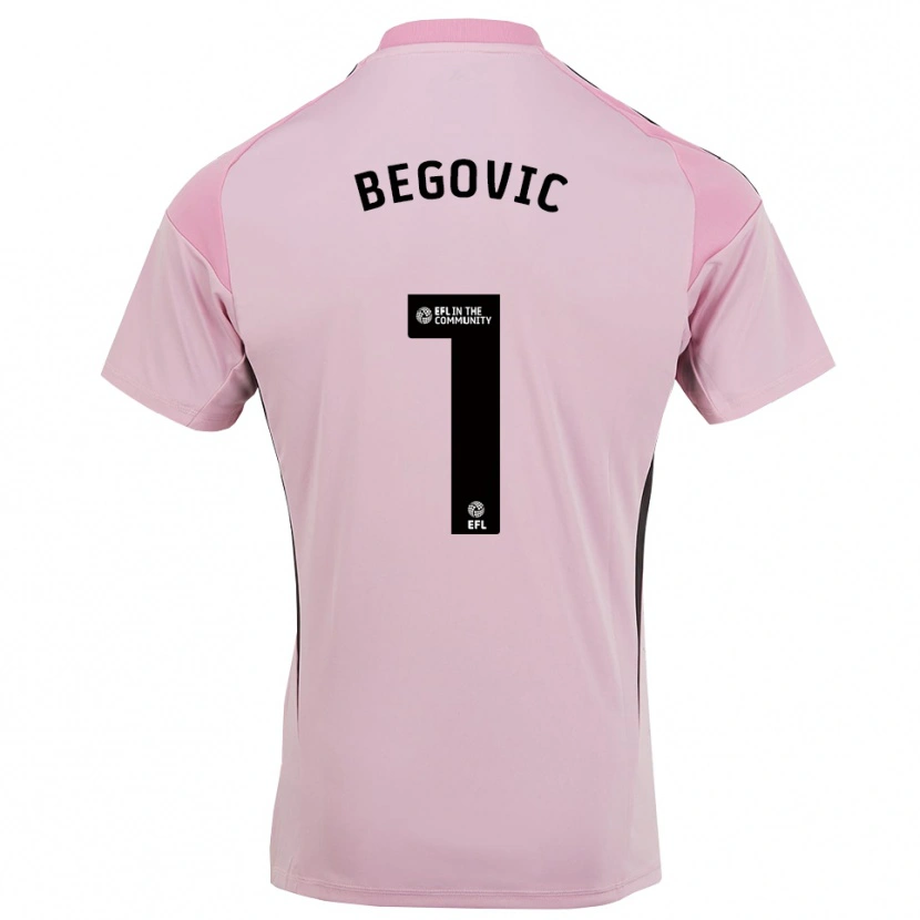 Danxen Mujer Camiseta Asmir Begovic #1 Rosa Flor De Cerezo Portero Equipación 2025/26 La Camisa
