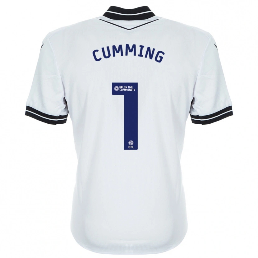 Danxen Mujer Camiseta Jamie Cumming #1 Azul Real Blanco Portero Equipación 2025/26 La Camisa