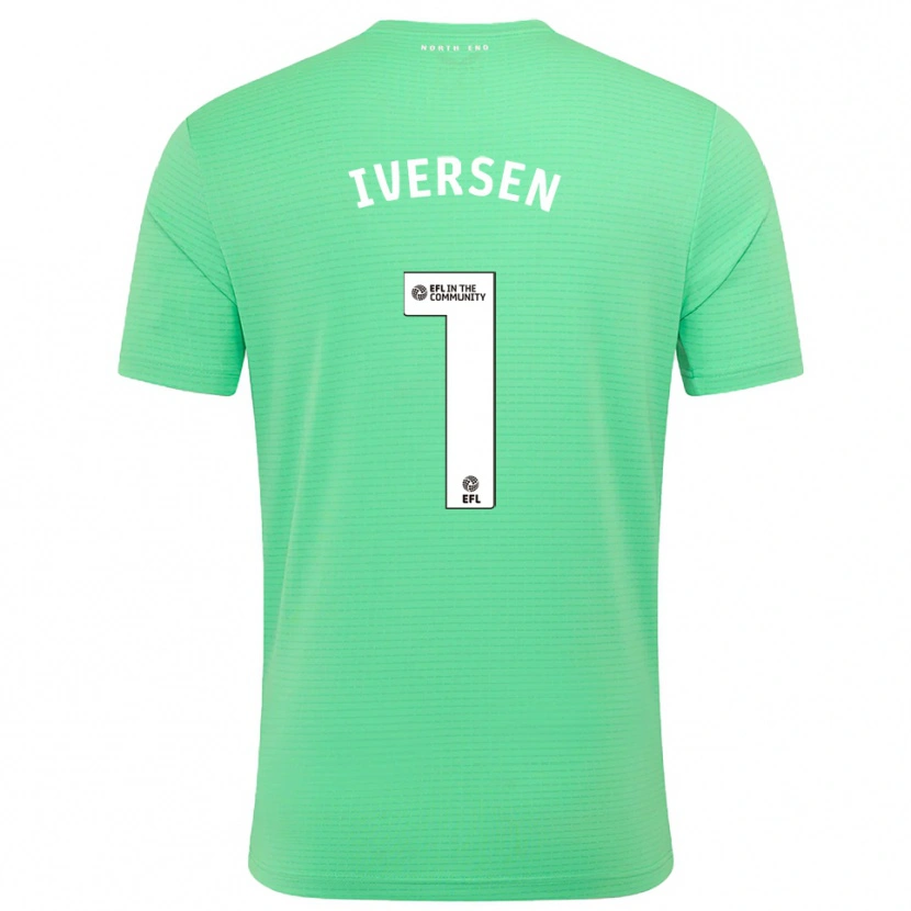 Danxen Mujer Camiseta Daniel Iversen #1 Turquesa Pastel Portero Equipación 2025/26 La Camisa