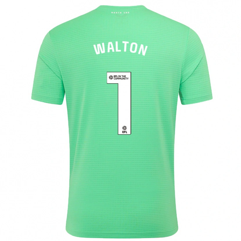 Danxen Mujer Camiseta Jack Walton #1 Turquesa Pastel Portero Equipación 2025/26 La Camisa