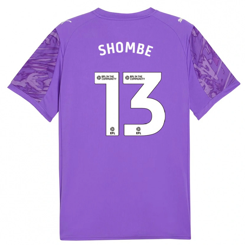 Danxen Mujer Camiseta Khiani Shombe #13 Morado Blanco Portero Equipación 2025/26 La Camisa
