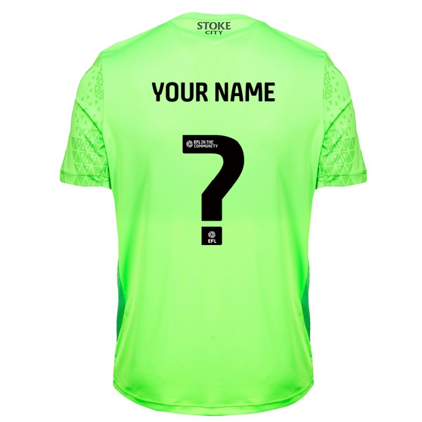 Danxen Mujer Camiseta Stoke City Verde Negro Portero Equipación 2025/26 La Camisa