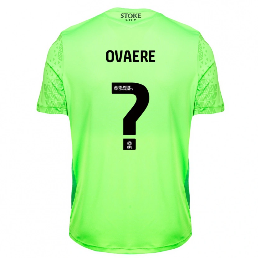 Danxen Mujer Camiseta Hayden Ovaere #0 Verde Negro Portero Equipación 2025/26 La Camisa