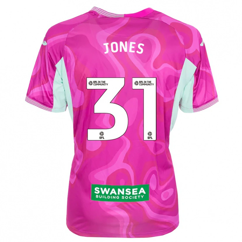 Danxen Mujer Camiseta Verity Jones #31 Blanco Magenta Portero Equipación 2025/26 La Camisa