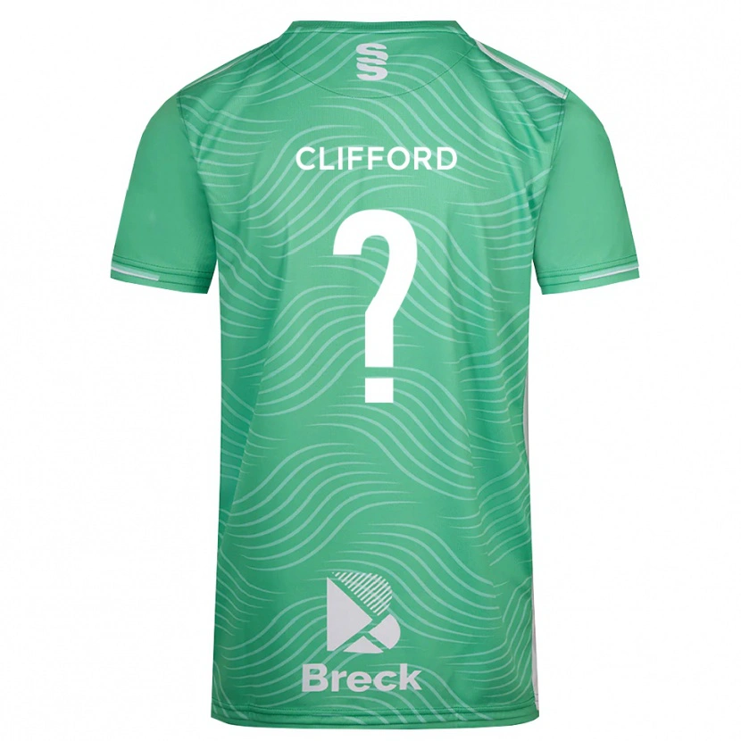 Danxen Mujer Camiseta Alex Clifford #0 Turquesa Medio Portero Equipación 2025/26 La Camisa