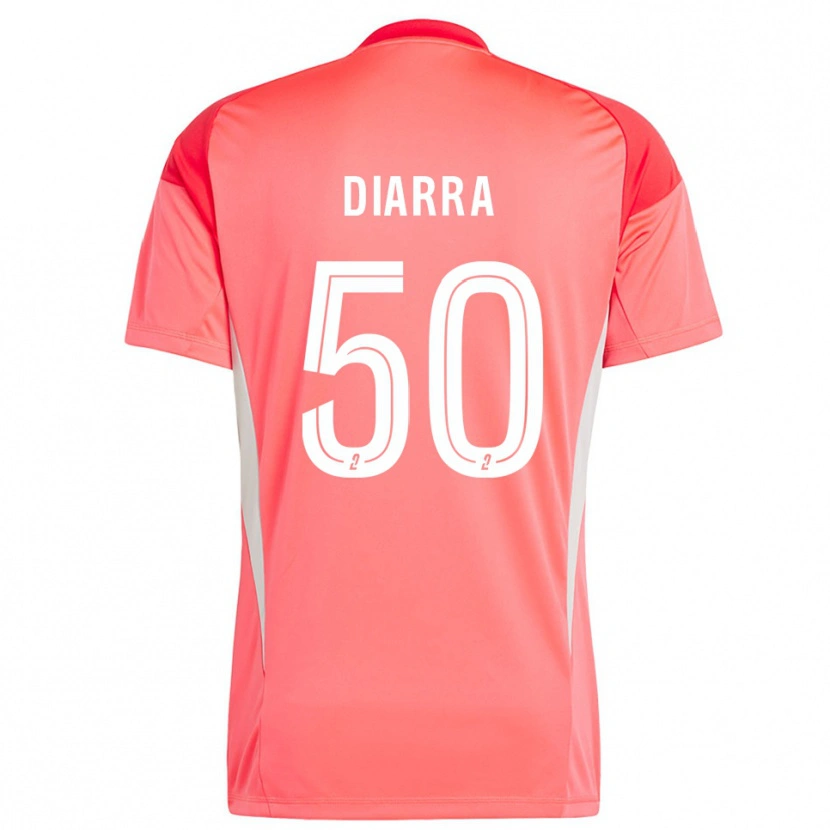 Danxen Mujer Camiseta Lassine Diarra #50 Naranja Claro Portero Equipación 2025/26 La Camisa