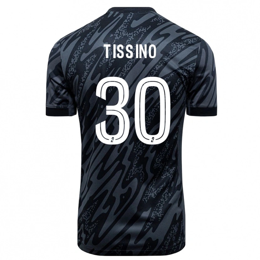 Danxen Mujer Camiseta Julie Tissino #30 Negro Gris Portero Equipación 2025/26 La Camisa