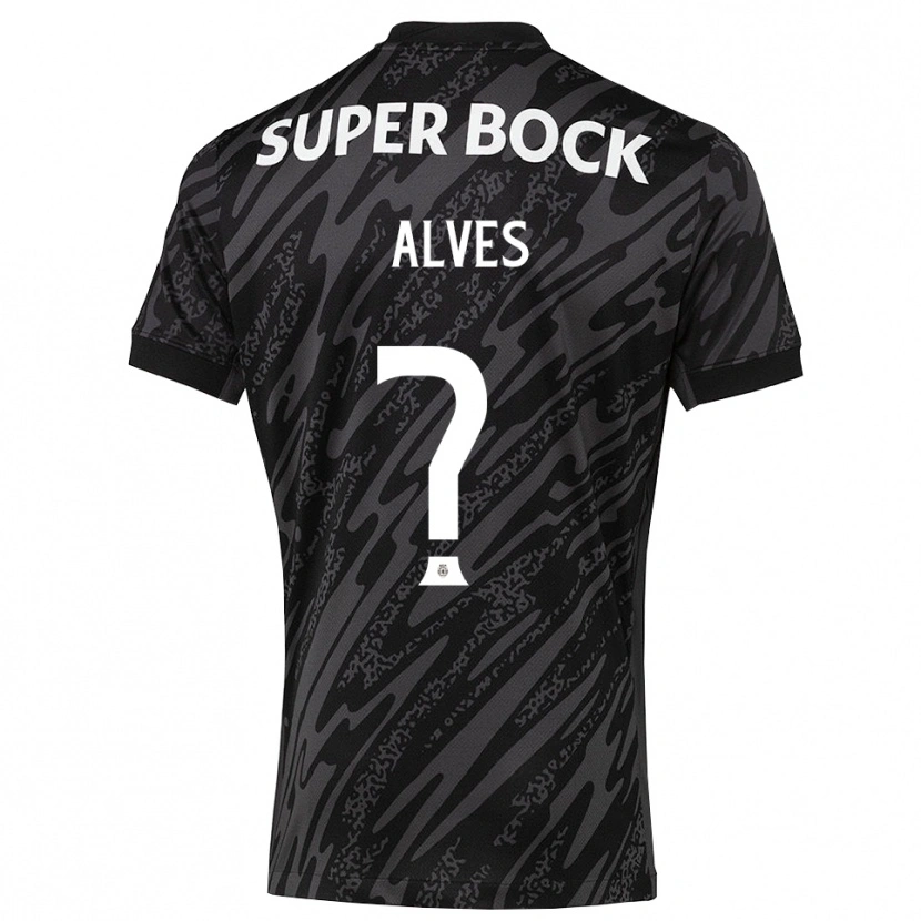 Danxen Mujer Camiseta Guilherme Alves #0 Gris Negro Blanco Portero Equipación 2025/26 La Camisa
