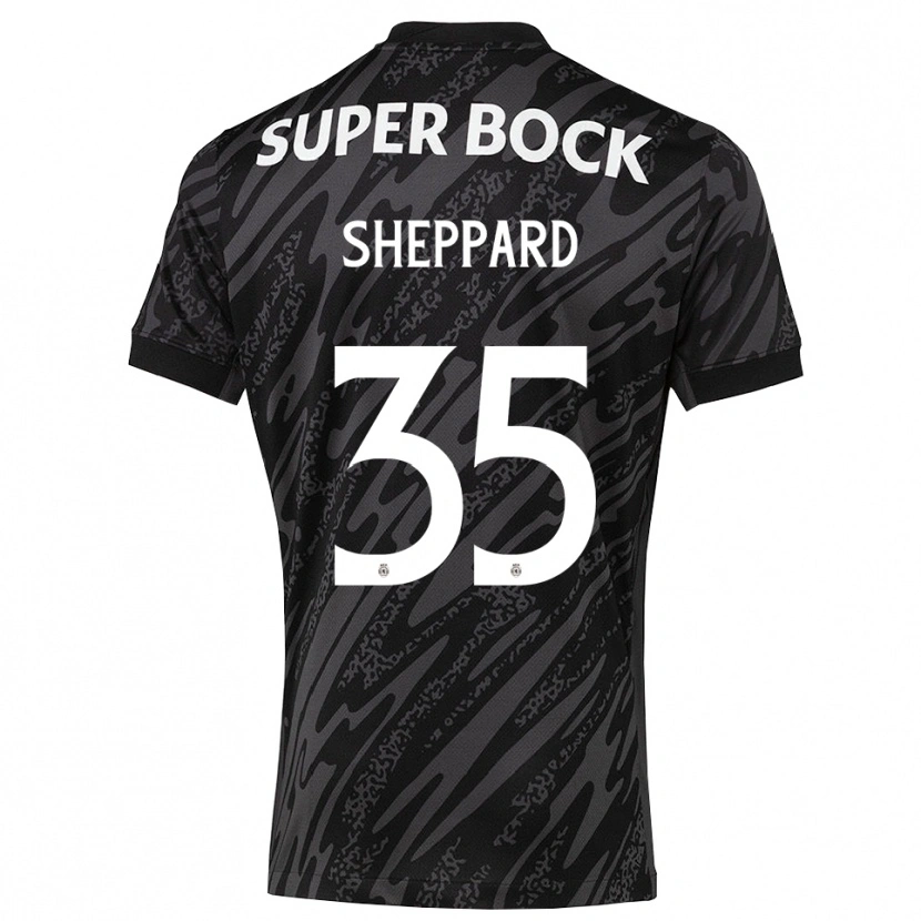 Danxen Mujer Camiseta Catriona Sheppard #35 Gris Negro Blanco Portero Equipación 2025/26 La Camisa