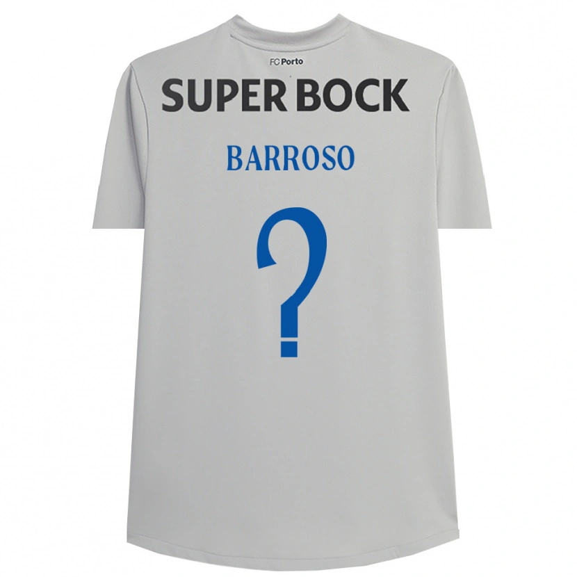 Danxen Mujer Camiseta Francisco Barroso #0 Gris Claro Negro Portero Equipación 2025/26 La Camisa