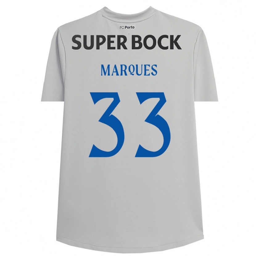 Danxen Mujer Camiseta Bárbara Marques #33 Gris Claro Negro Portero Equipación 2025/26 La Camisa