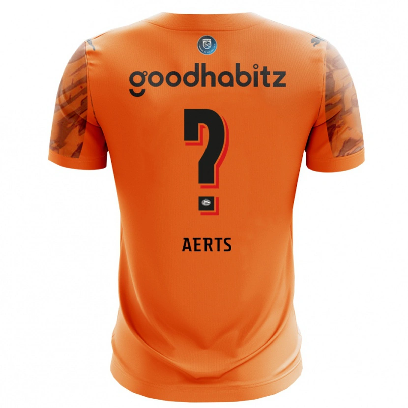 Danxen Mujer Camiseta Jim Aerts #0 Naranja Negro Portero Equipación 2025/26 La Camisa