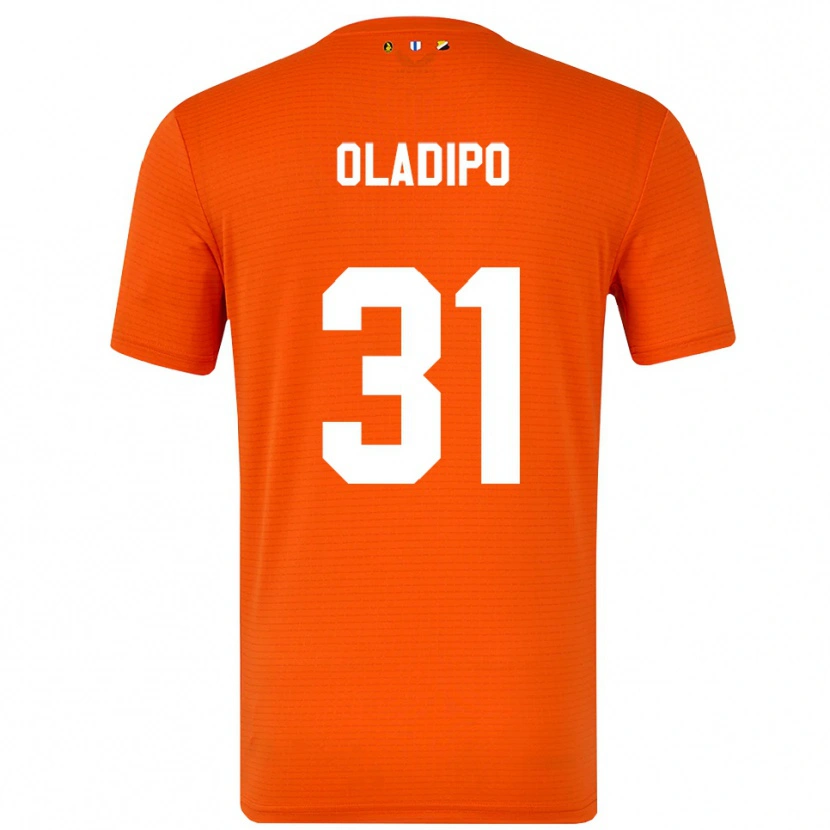 Danxen Mujer Camiseta Laolu Oladipo #31 Naranja Negro Portero Equipación 2025/26 La Camisa