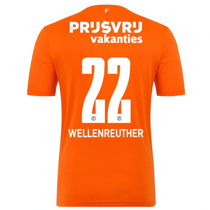 Danxen Mujer Camiseta Timon Wellenreuther #22 Naranja Negro Portero Equipación 2025/26 La Camisa