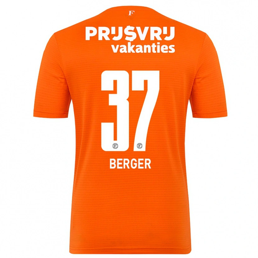 Danxen Mujer Camiseta Mannou Berger #37 Naranja Negro Portero Equipación 2025/26 La Camisa