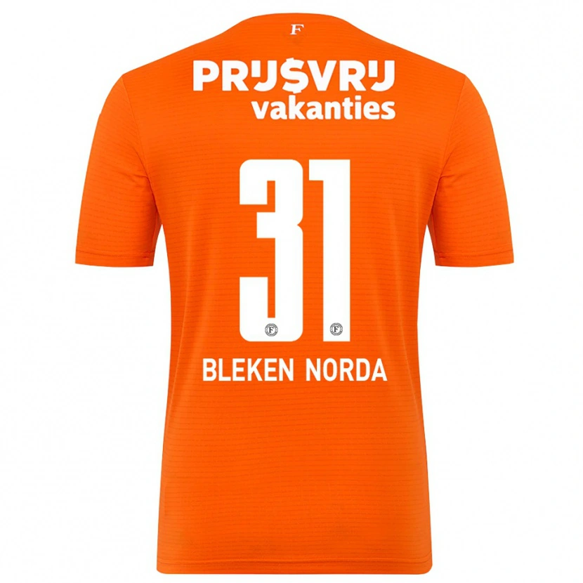 Danxen Mujer Camiseta Haakon Bleken Norda #31 Naranja Negro Portero Equipación 2025/26 La Camisa