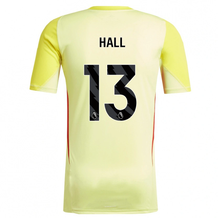 Danxen Mujer Camiseta Bailey Hall #13 Amarillo Rojo Portero Equipación 2025/26 La Camisa