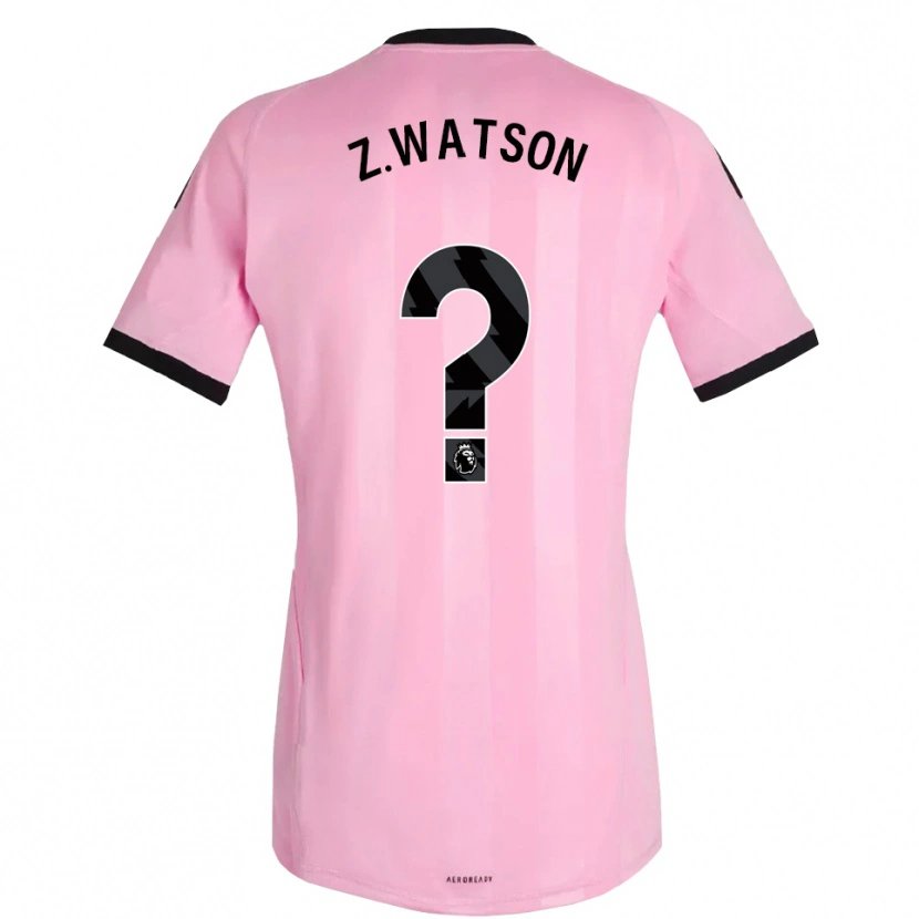 Danxen Mujer Camiseta Zac Watson #0 Rosa Negro Portero Equipación 2025/26 La Camisa