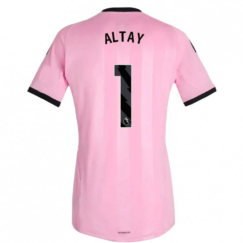 Danxen Mujer Camiseta Altay Bayındır #1 Rosa Negro Portero Equipación 2025/26 La Camisa
