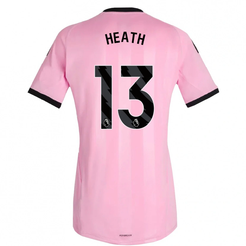 Danxen Mujer Camiseta Fred Heath #13 Rosa Negro Portero Equipación 2025/26 La Camisa