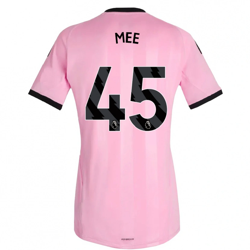Danxen Mujer Camiseta Dermot Mee #45 Rosa Negro Portero Equipación 2025/26 La Camisa