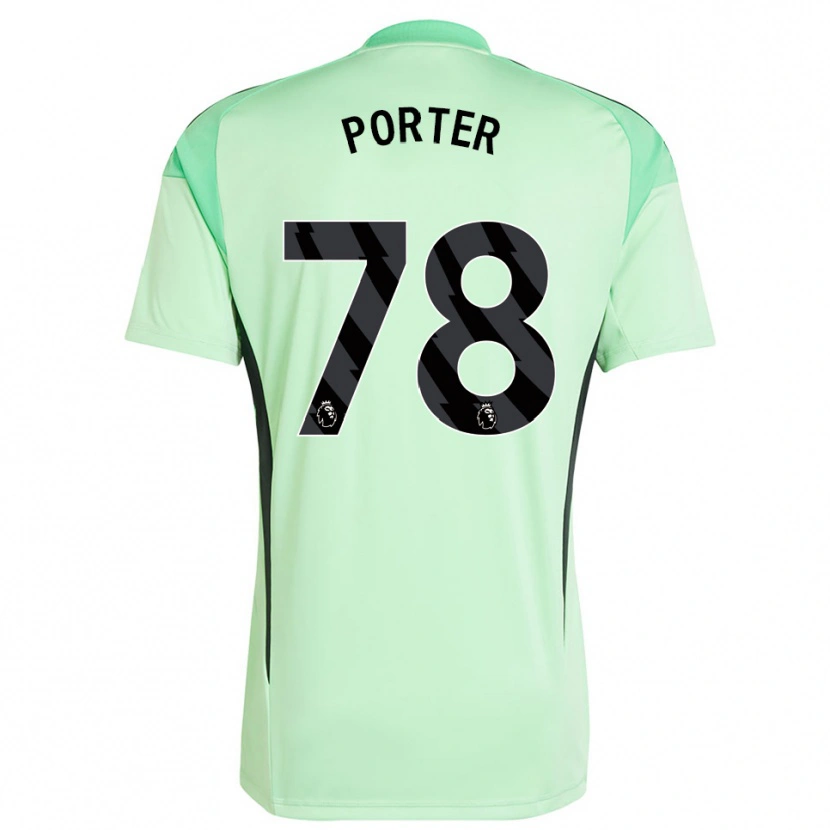 Danxen Mujer Camiseta Jack Porter #78 Verde Claro Negro Portero Equipación 2025/26 La Camisa