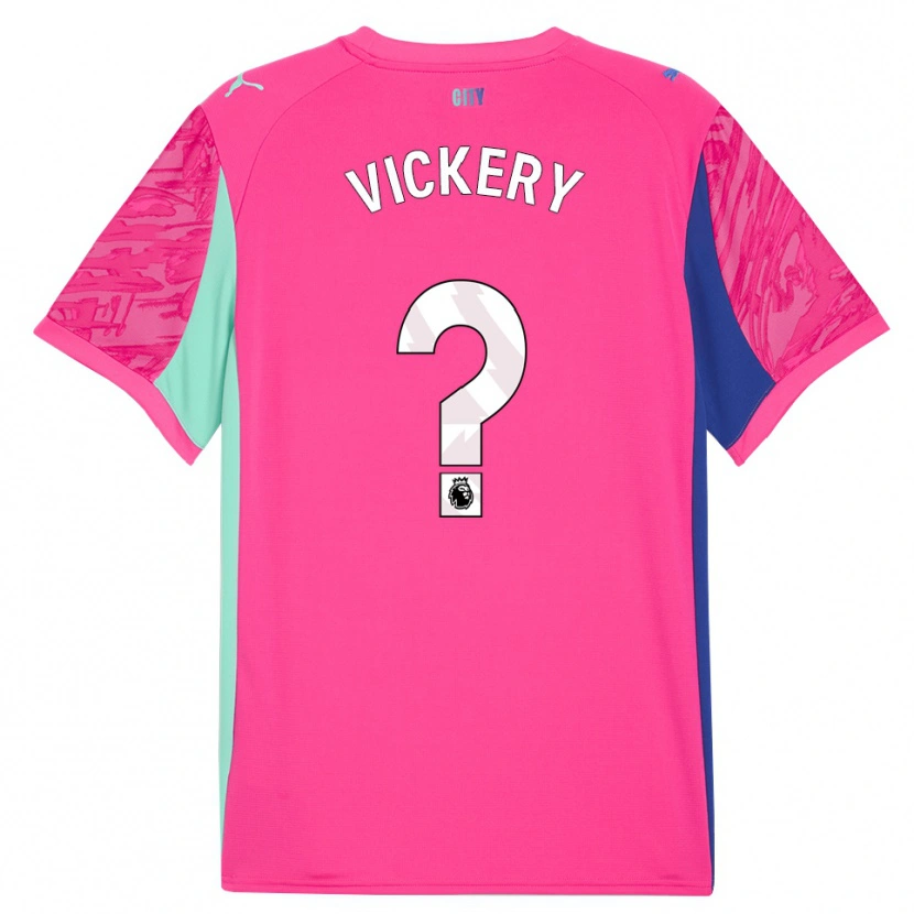 Danxen Mujer Camiseta Ben Vickery #0 Rosa Rosa Portero Equipación 2025/26 La Camisa