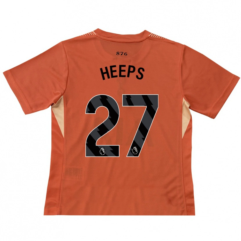 Danxen Mujer Camiseta Eleanor Heeps #27 Naranja Negro Portero Equipación 2025/26 La Camisa