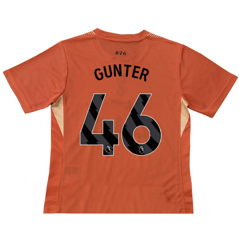 Danxen Mujer Camiseta Luca Gunter #46 Naranja Negro Portero Equipación 2025/26 La Camisa