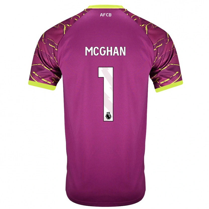 Danxen Mujer Camiseta Hayden McGhan #1 Magenta Oscuro Portero Equipación 2025/26 La Camisa
