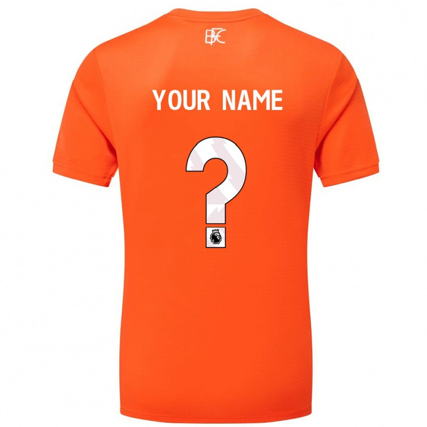 Danxen Mujer Camiseta Burnley FC Naranja Blanco Portero Equipación 2025/26 La Camisa