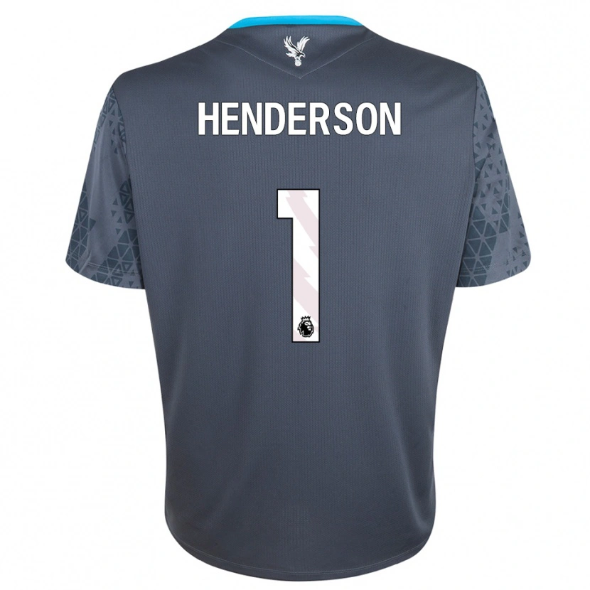 Danxen Mujer Camiseta Dean Henderson #1 Gris Oscuro Blanco Portero Equipación 2025/26 La Camisa