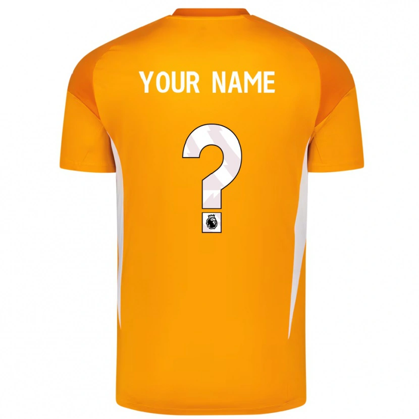 Danxen Mujer Camiseta Leeds United Naranja Blanco Portero Equipación 2025/26 La Camisa