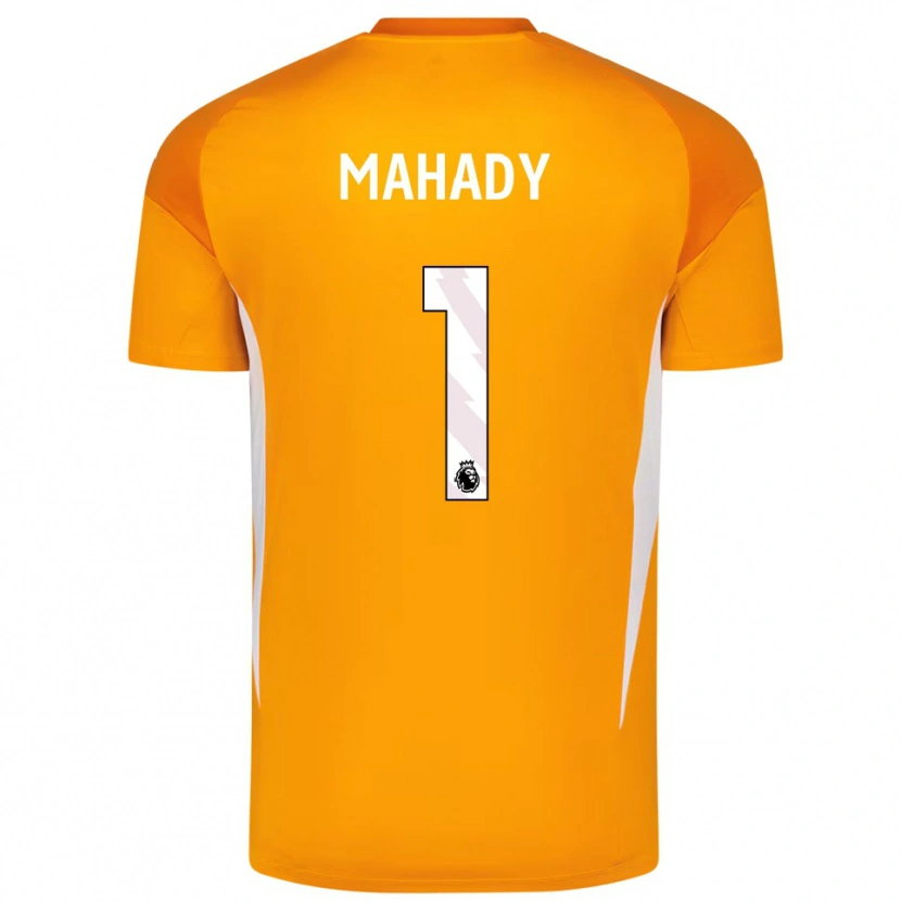 Danxen Mujer Camiseta Rory Mahady #1 Naranja Blanco Portero Equipación 2025/26 La Camisa