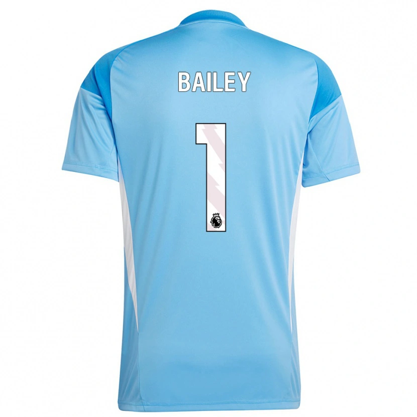 Danxen Mujer Camiseta Joe Bailey #1 Azul Blanco Portero Equipación 2025/26 La Camisa